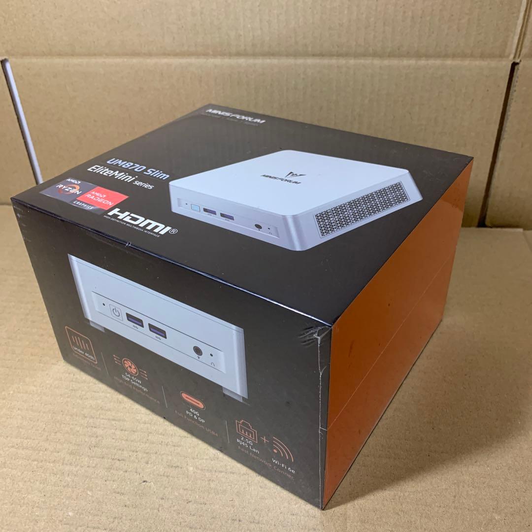 新品未開封　MINISFORUM UM870 Slim ミニpc AMD