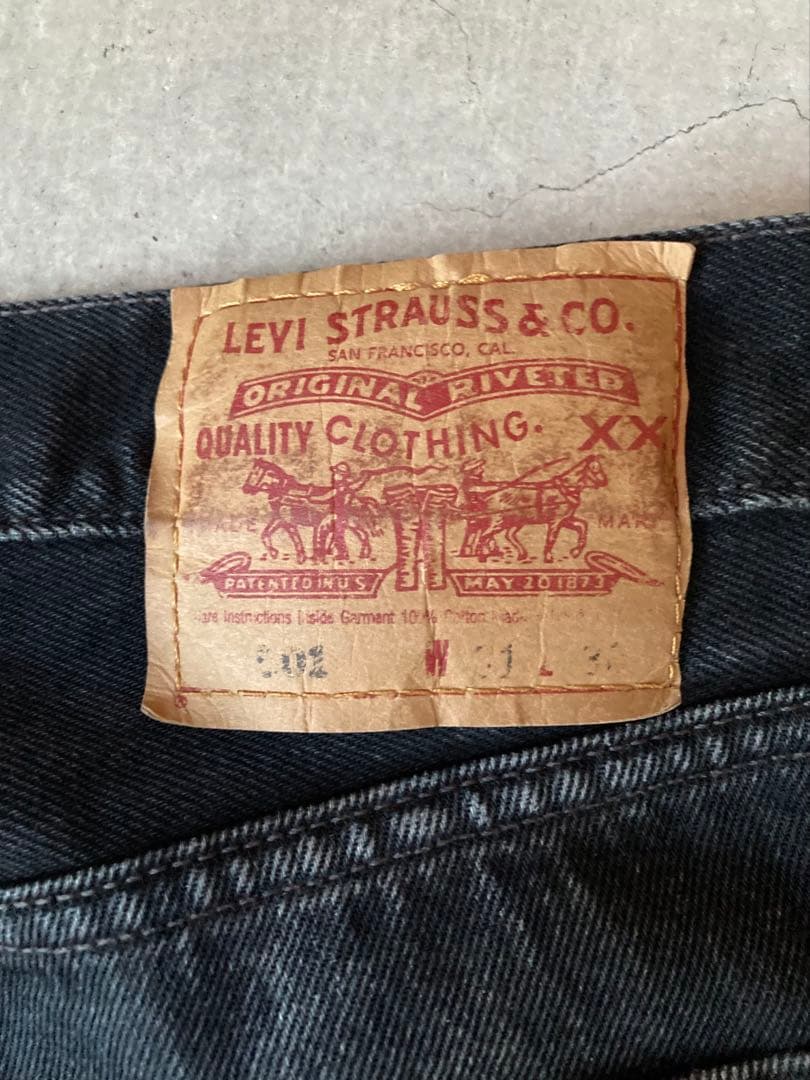 Levi’s 501 ブラックデニム USA製 2000年製 W31 L30