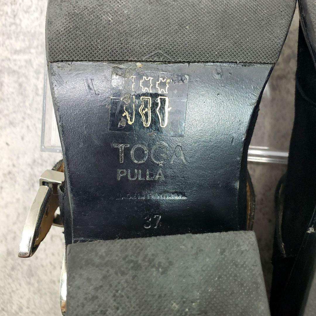 希少✨TOGA PULLA✨メタルバックル ウエスタン スエード ブーツ 37