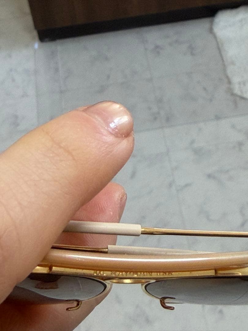 Ray-Ban アビエーターサングラス ゴールド