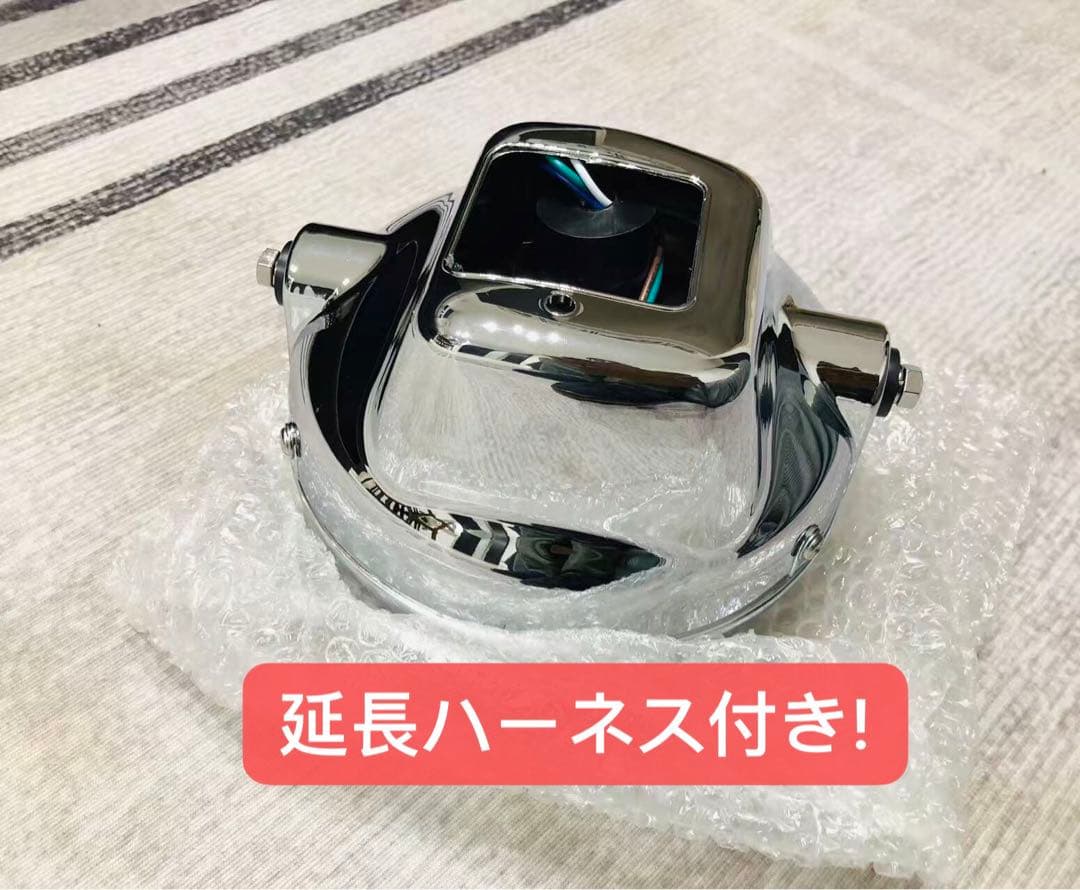 新品 180パイ ヘッドライト メッキ GS400 GSX ザリゴキ GS400