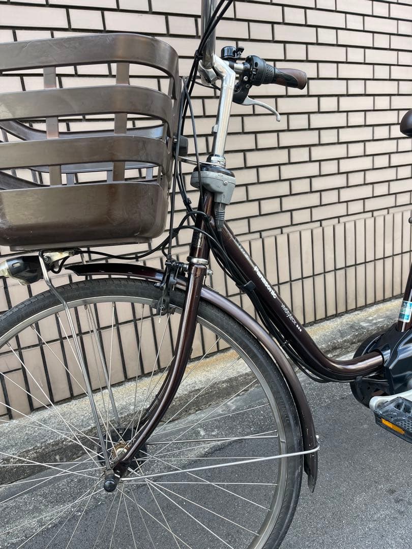 「防犯登録込み」8.9ahパナソニック電動アシスト自転車26インチ