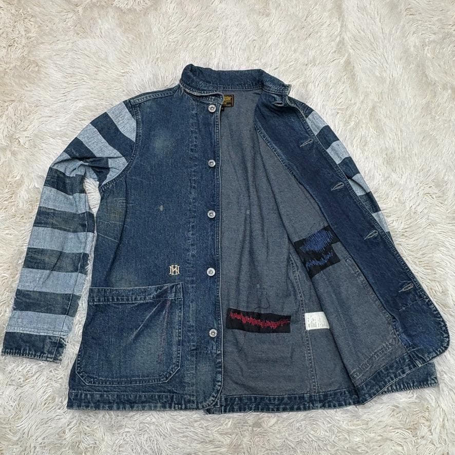 希少　neighborhood カバーオール　デニムジャケット　ダメージ加工