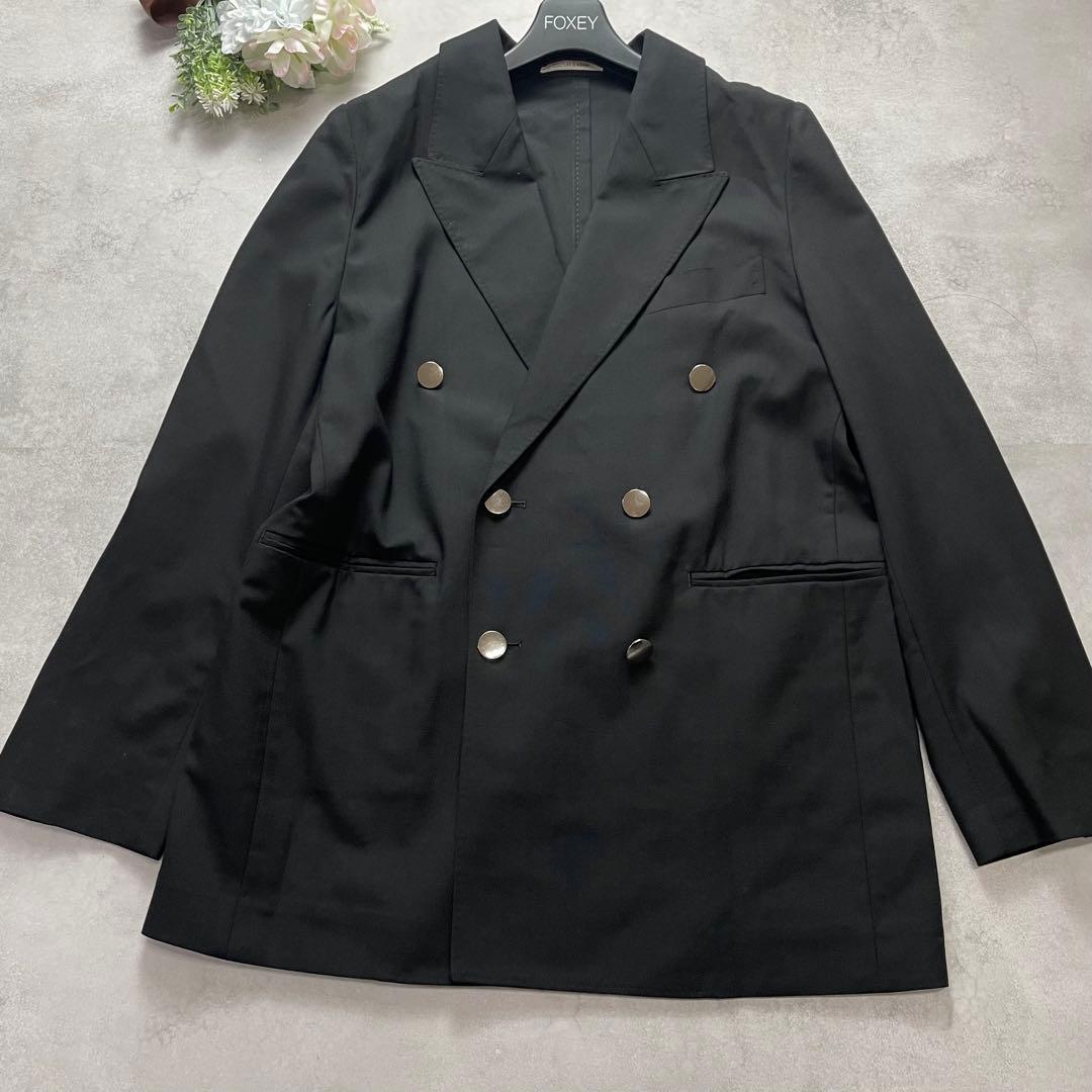 高級感✨クチュールドアダム 紺ブレ ブレザー ジャケット 黒 36 レディース