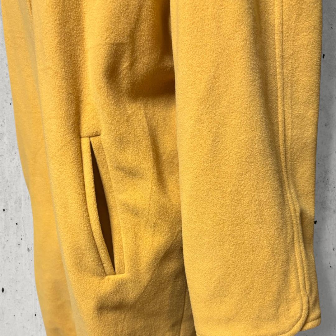 スペイン製Burberrysカシミヤ混ウールロングコートイエローヴィンテージ古着
