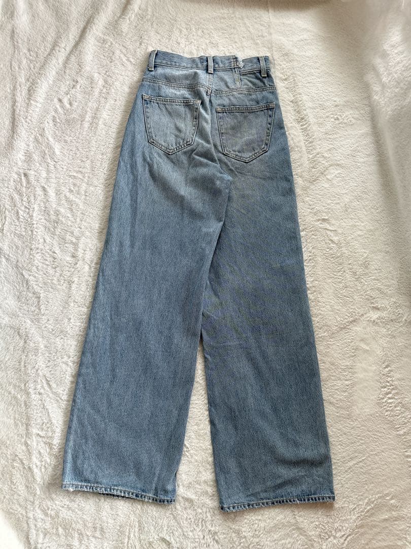 ✨美品❤️MOUSSY CROSS WAIST WIDE STRAIGHT デニム