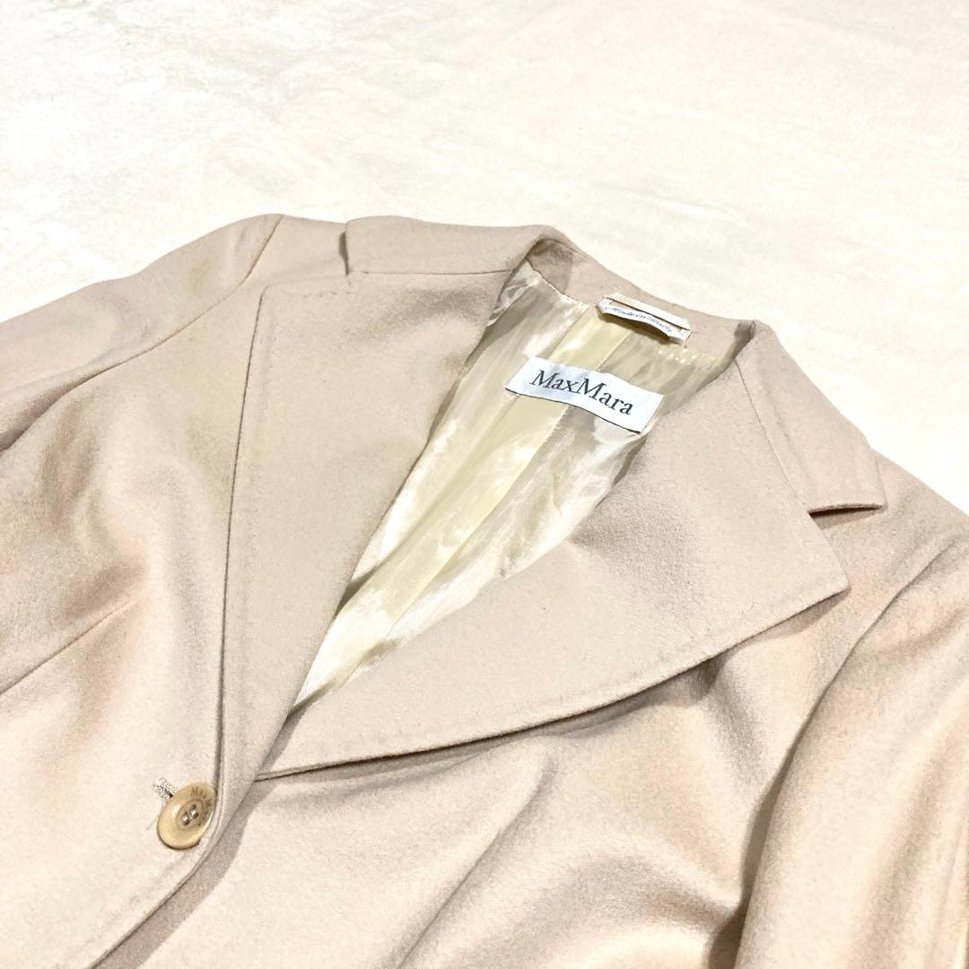 Max Mara テーラードジャケット 白タグ 40 ピュアヴァージンウール