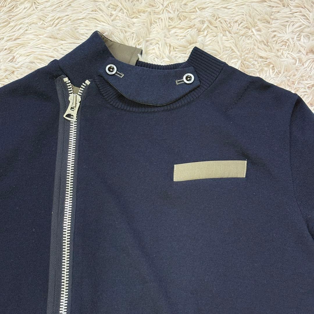 専用　サカイ　sacai　ドッキングニットジャケット　セーター　ジップ　21SS