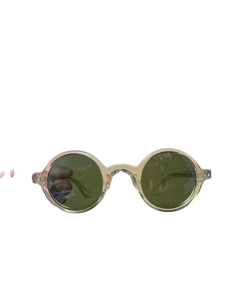 MOSCOT zolmanラウンド型サングラス グリーンレンズ