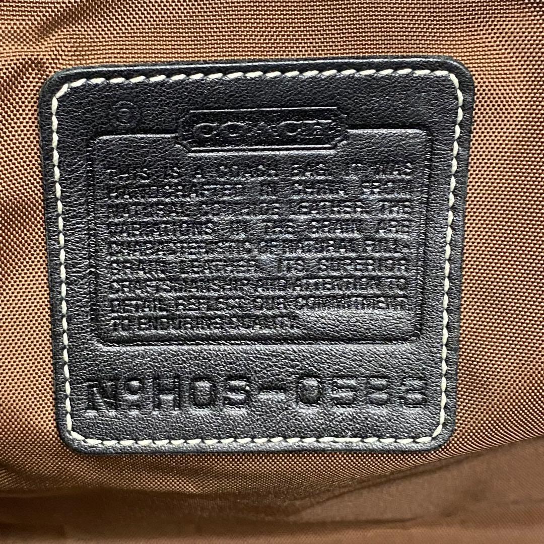 【美品／希少】OLD COACH ボストンバッグ ブラック オールレザー 南京錠
