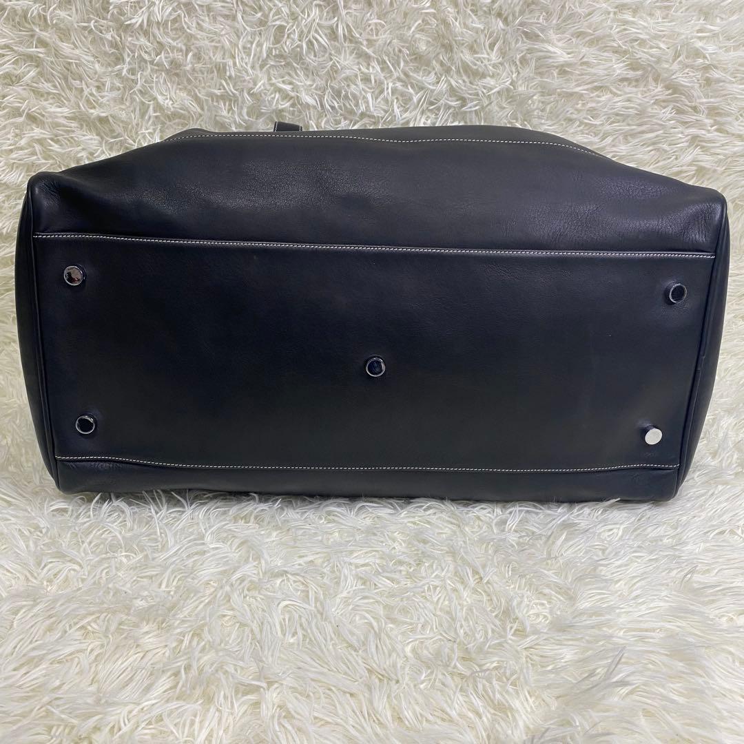 【美品／希少】OLD COACH ボストンバッグ ブラック オールレザー 南京錠