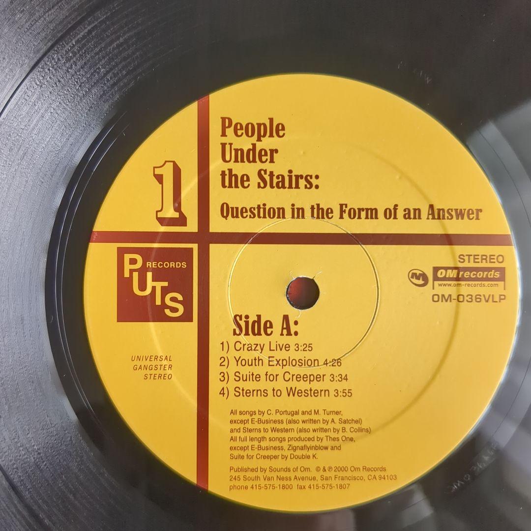 【美品】People Under The Stairs 名盤 2LP US盤
