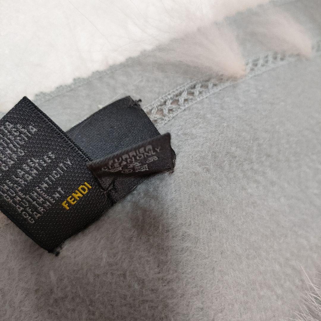 極美品❢FENDI　フェンディ　カシミヤ　マフラー　ストール