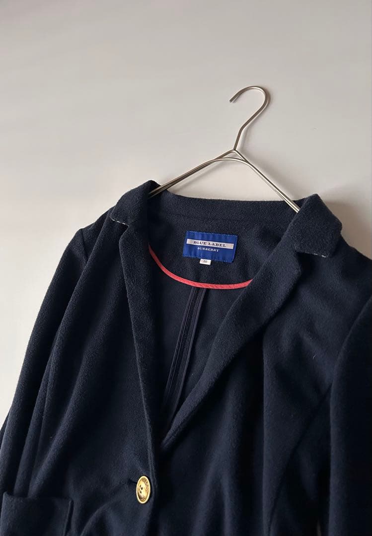 バーバリー BURBERRY BLUE LABEL 金ボタンジャケット 38