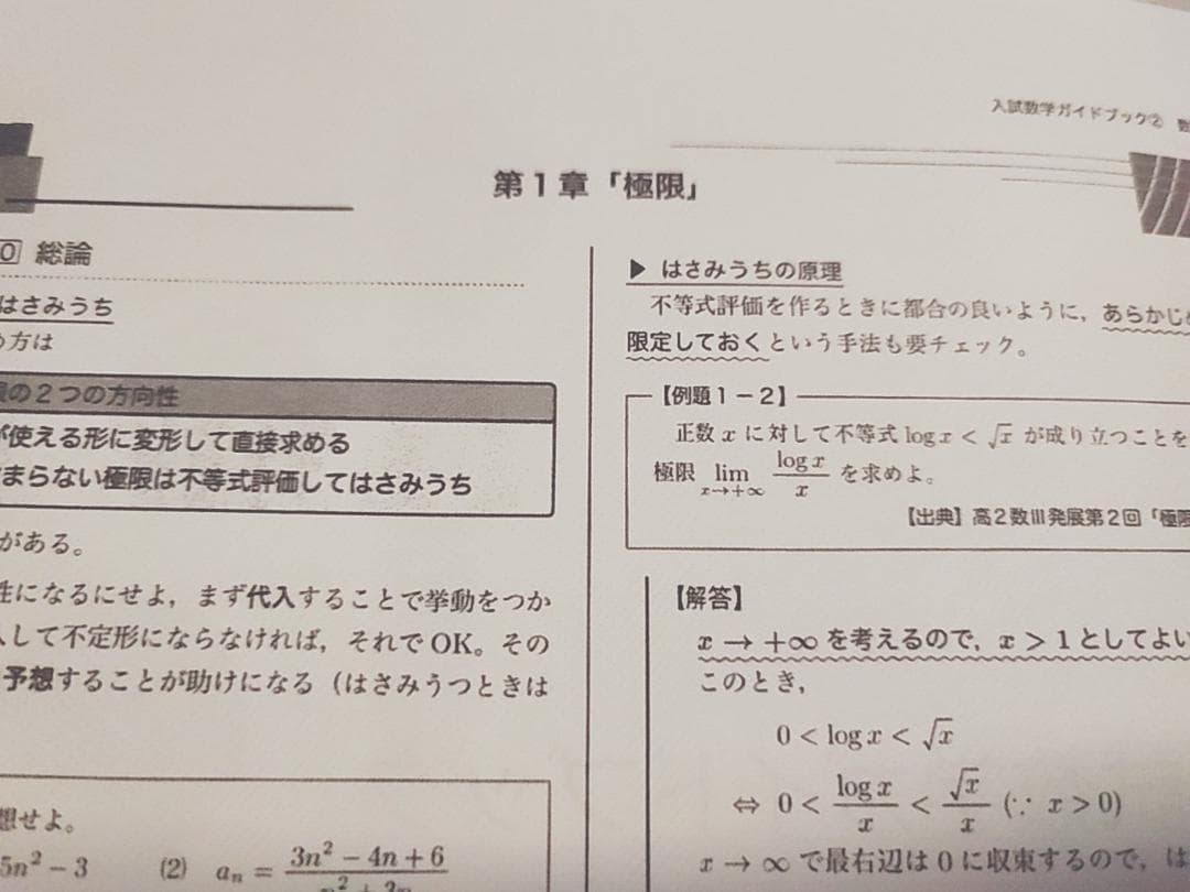 鉄緑会の中前先生高3数学SA入試数学ガイドブック数Ⅲ通期フルセット　河合塾 駿台