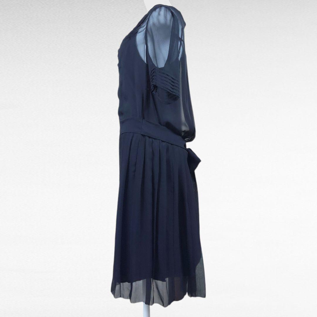 ワンピース BALENCIAGA SILK Black Dress