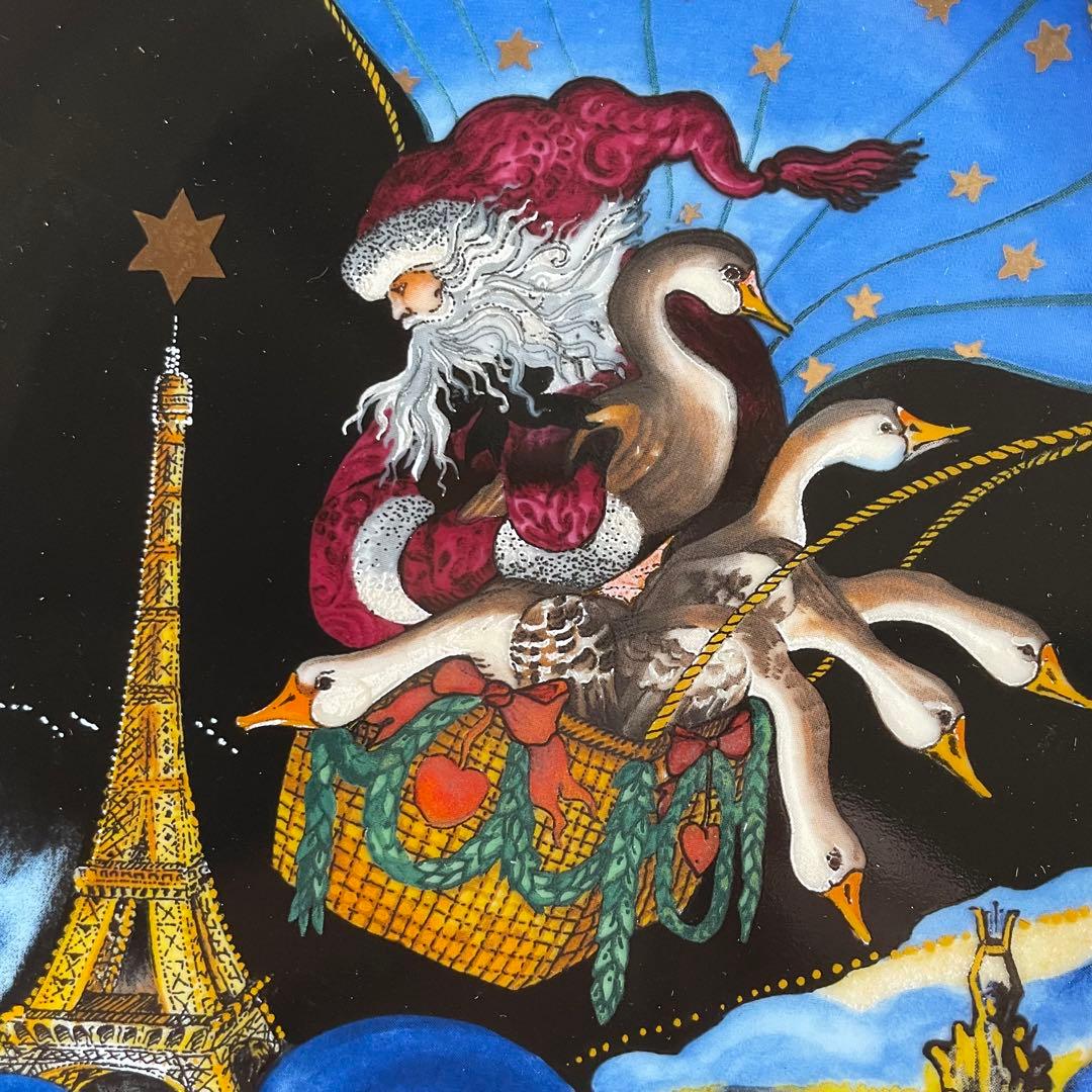 クリスマスプレート Santa in Europe 1999