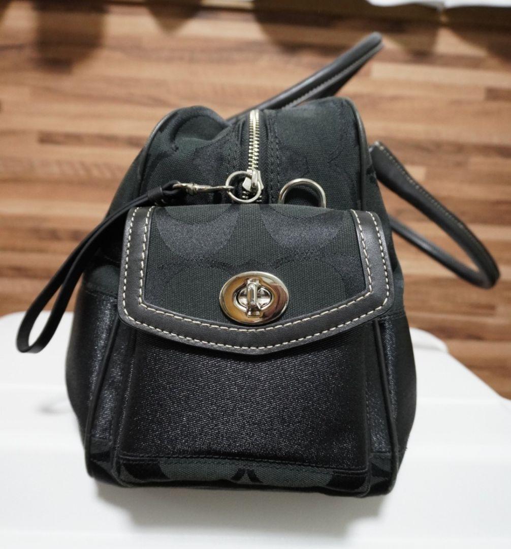 COACH ボストンバッグ 黒 美品 中古 数回使用