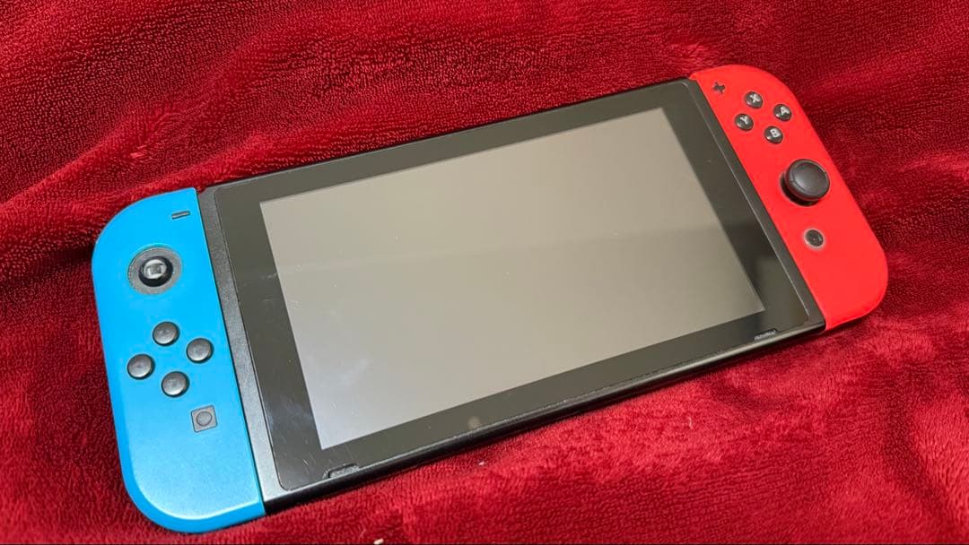 Nintendo Switch 本体（青/赤）一式　(付属品完備) 箱あり