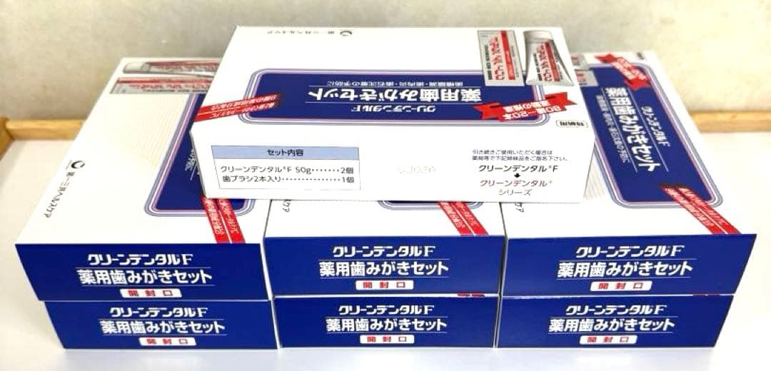 第一三共ヘルスケア　クリーンデンタルF 薬用歯みがきセット【特納用】7個セット