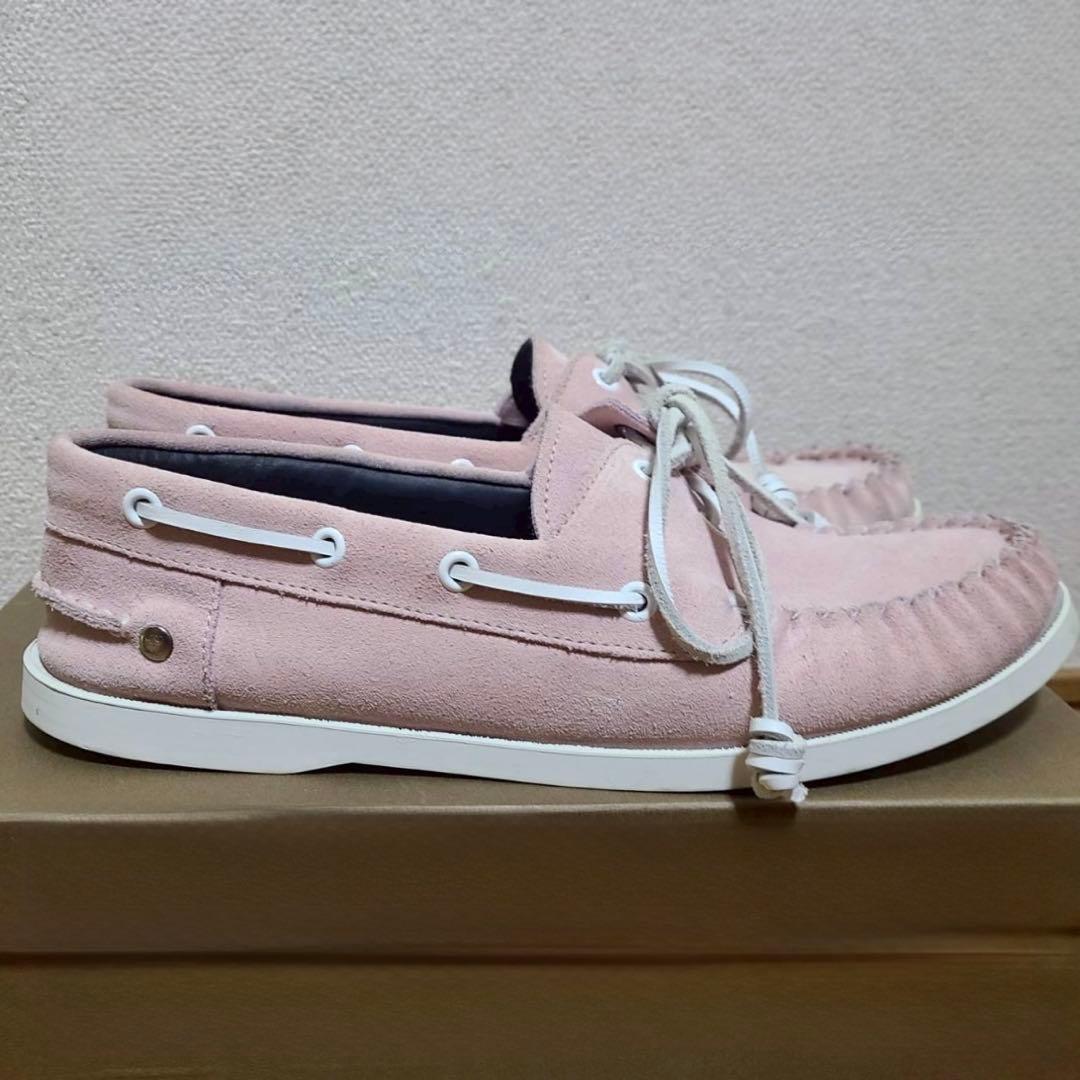 LOEWE ロエベ　デッキシューズ　ピンク　43サイズ　27.5cm モカシン