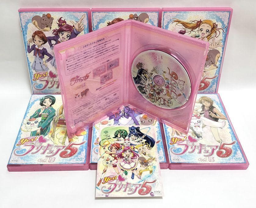 ディスクスレ有り、全巻カード付き完品♪ Yes!プリキュア5 全16巻S DVD
