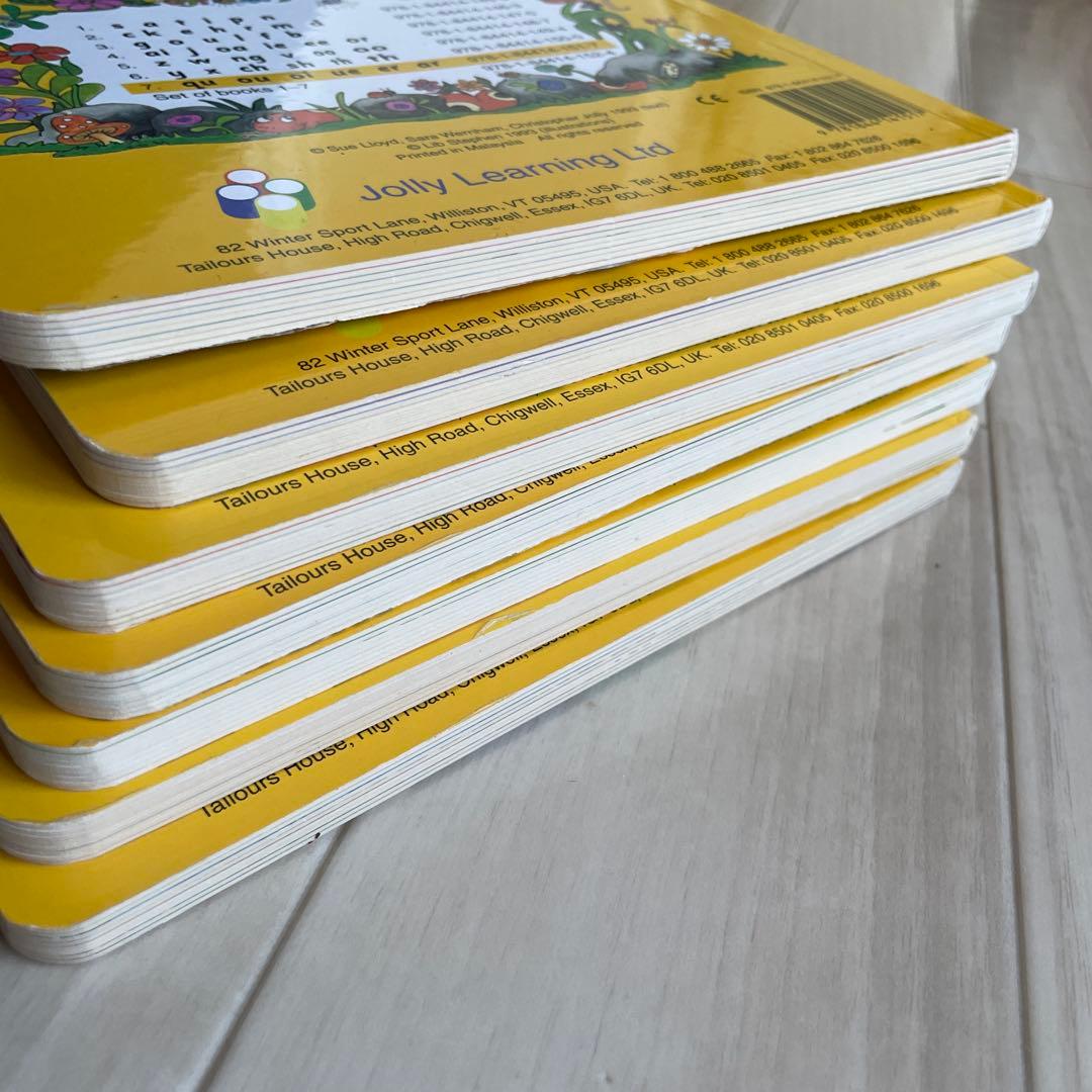 「Jolly Phonics Finger Phonics 1-7番」