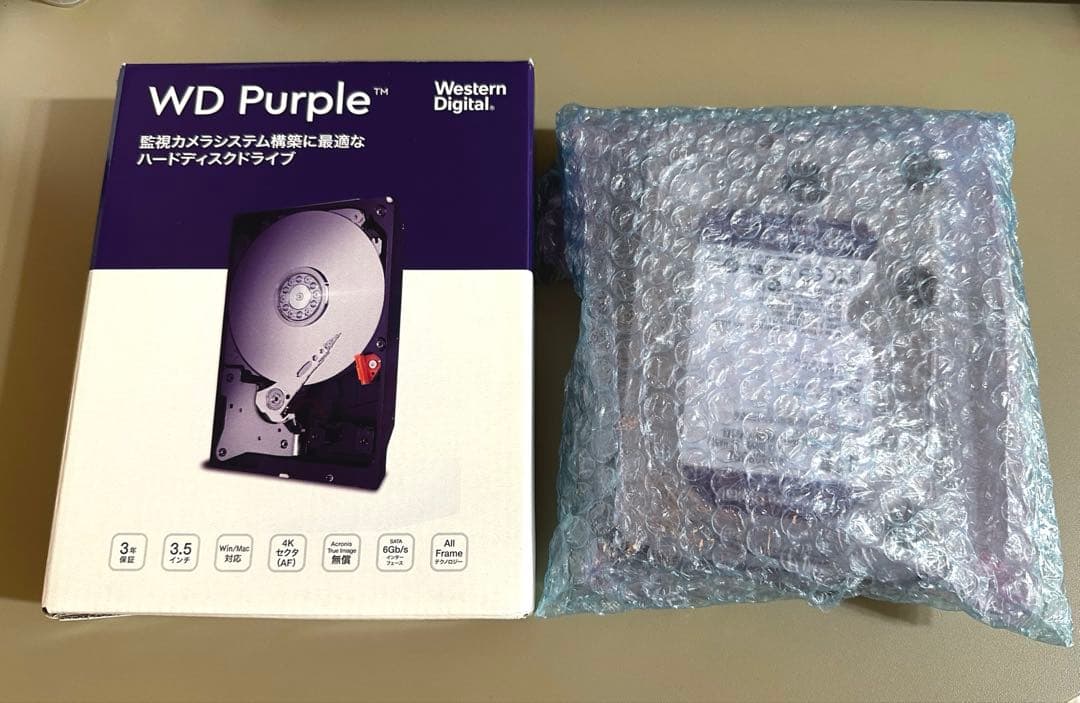 内蔵型ハードディスクドライブ Western Digital Purple HDD 4TB WD40PURZ