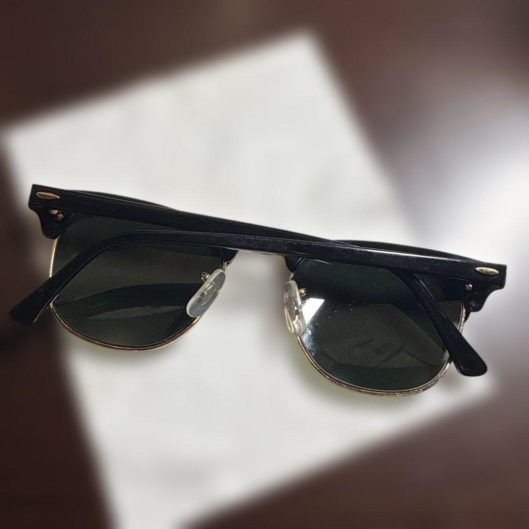 Ray-Ban Clubmaster サングラス 146mm ブラック/ゴールド