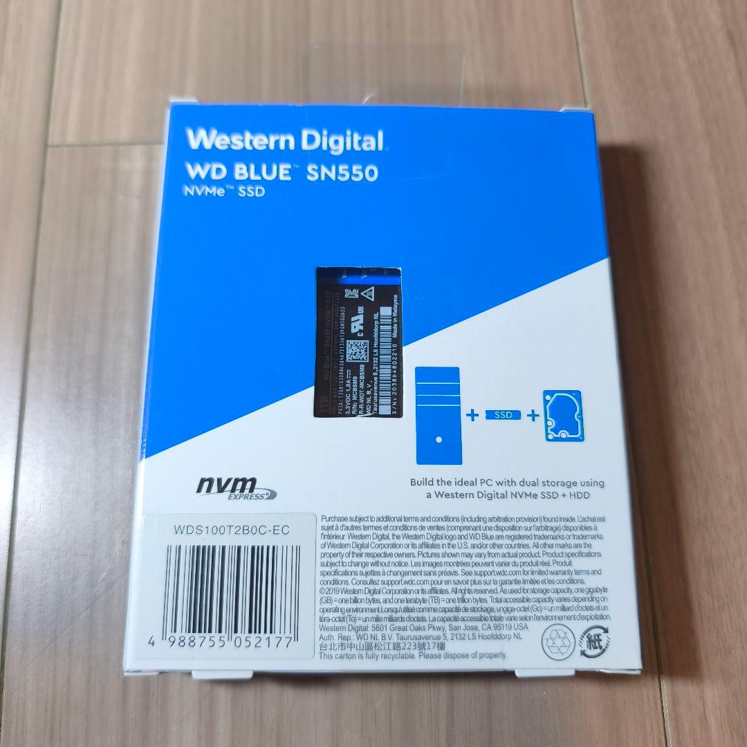 内蔵型SSD WD BLUE SN550 1TB NVMe SSD