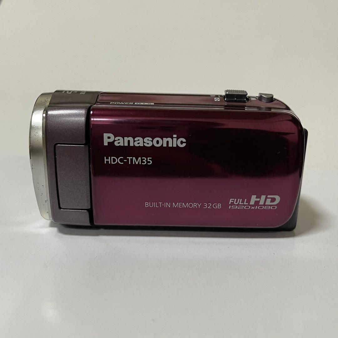 【動作確認済】パナソニック HDC-TM35 ビデオカメラ 32GBバイオレット