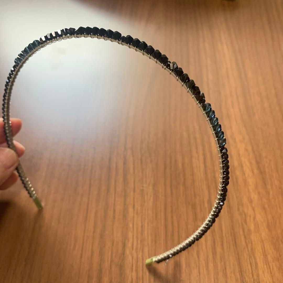 コンプレックスビズ ヘアーカチューシャ　ブラック系　冬のお洒落に