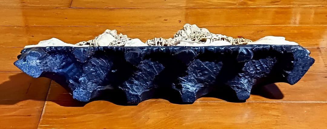 寿山石 山水風景彫刻 特大 高さ26cm 巾52.5cm 重量10kg 天然石