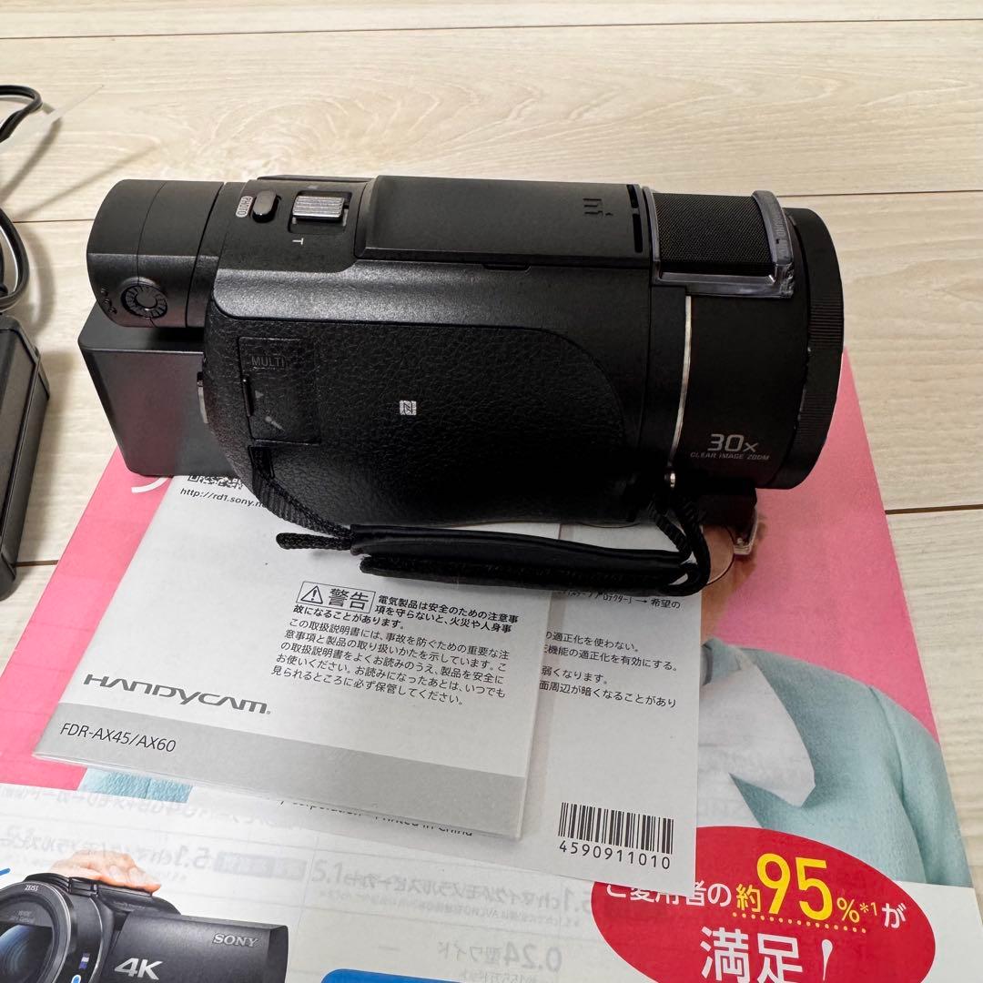 【ほぼ未使用】SONY FDR-AX60 4K ビデオカメラ Handycam
