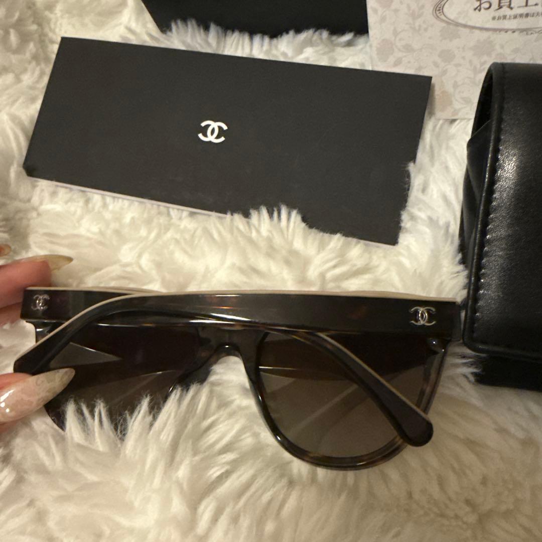 に*こ様 CHANEL ブラック サングラス ケース付き