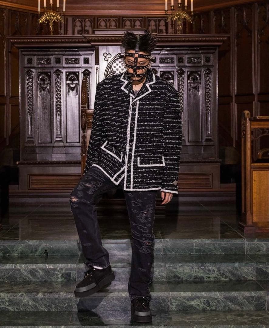 【定価8万】el conductorh MIXED TWEED JKT シャネル