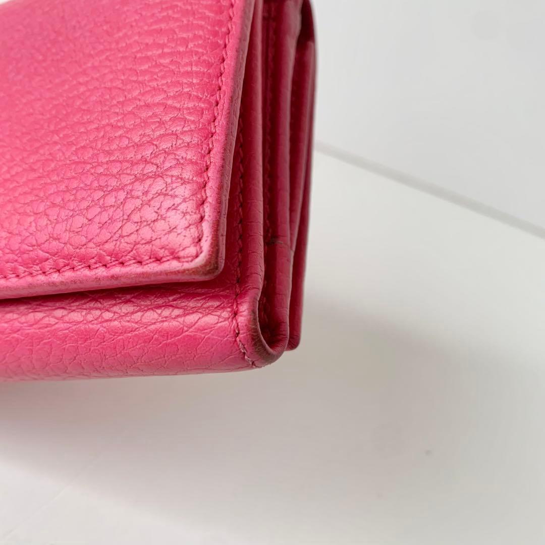 【GUCCI】グッチ　三つ折り財布　コンパクトウォレット　GGマーモント