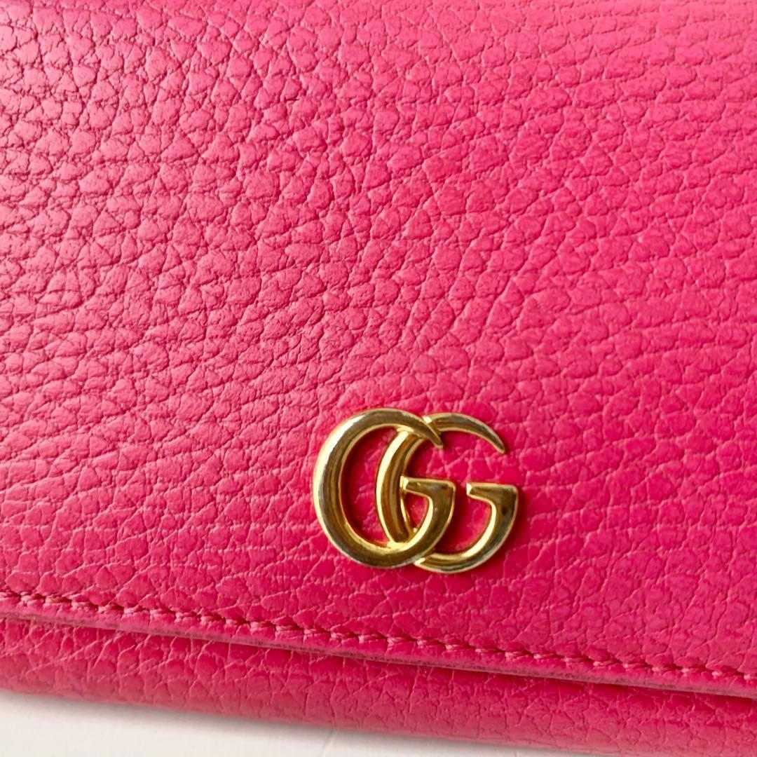 【GUCCI】グッチ　三つ折り財布　コンパクトウォレット　GGマーモント