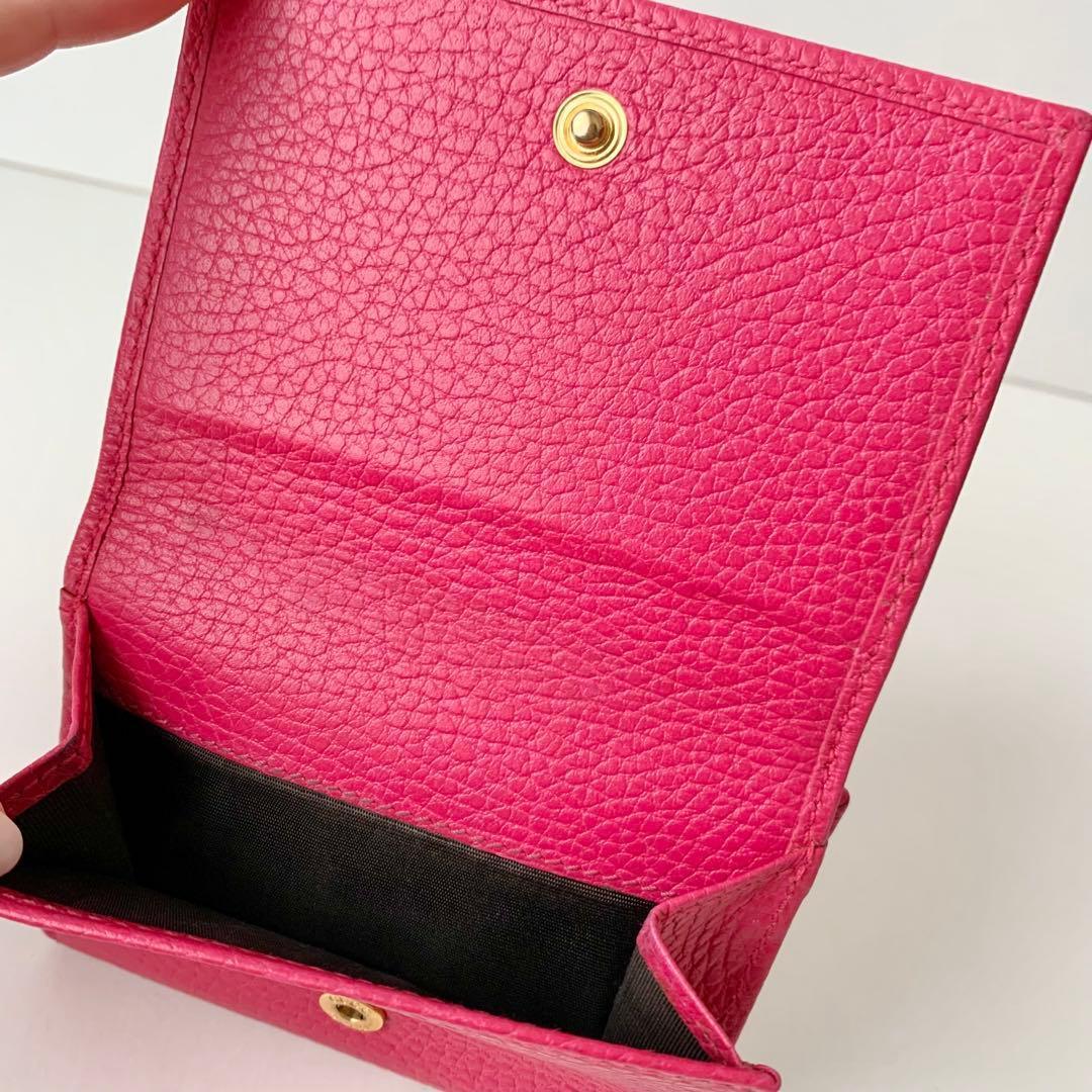 【GUCCI】グッチ　三つ折り財布　コンパクトウォレット　GGマーモント