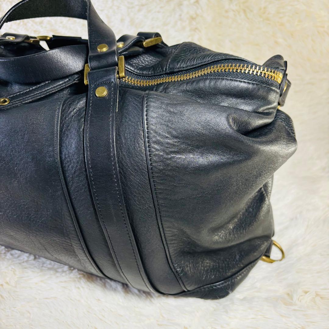 マスターピース　プロジェクト　ボストンバッグ　レザー　 2way 美品　ブラック