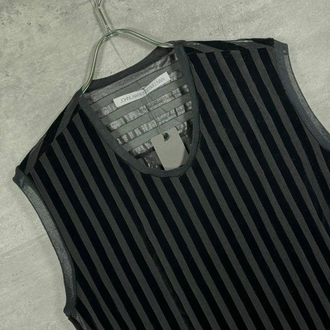 『ジョンローレンスサリバン』(Free) ストライプノースリーブTシャツ
