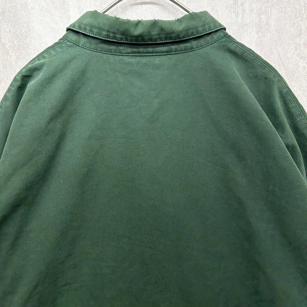 【雰囲気抜群】ラルフローレン スウィングトップ L ボロ 襤褸 グランジ 緑