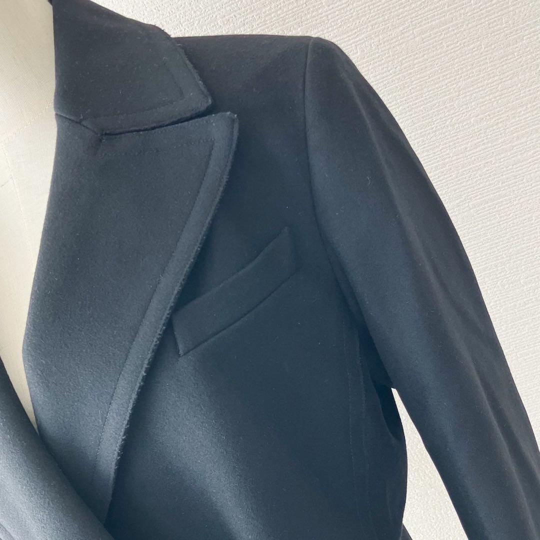 FENDI カシミヤ混ロングダブルコート ペカン柄 ランウェイコレクション 44