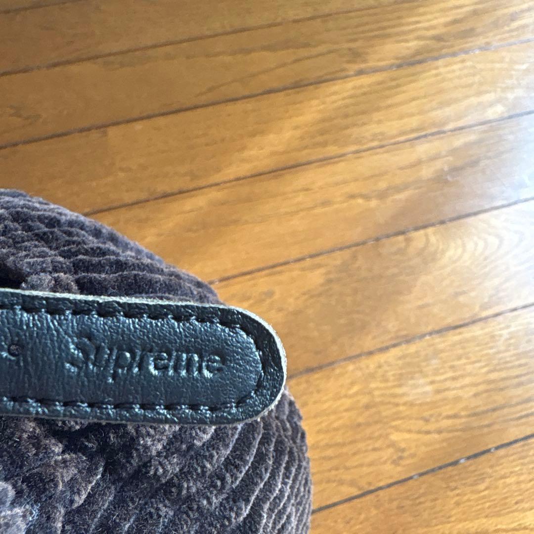 Supreme コーデュロイキャップ ブラック