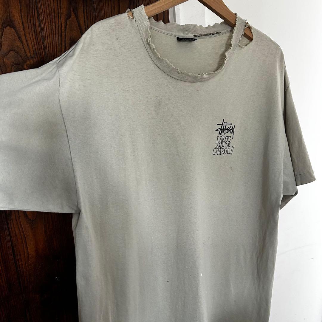 XL 】 80s old stussy キングエレファント Tシャツ 象 王冠