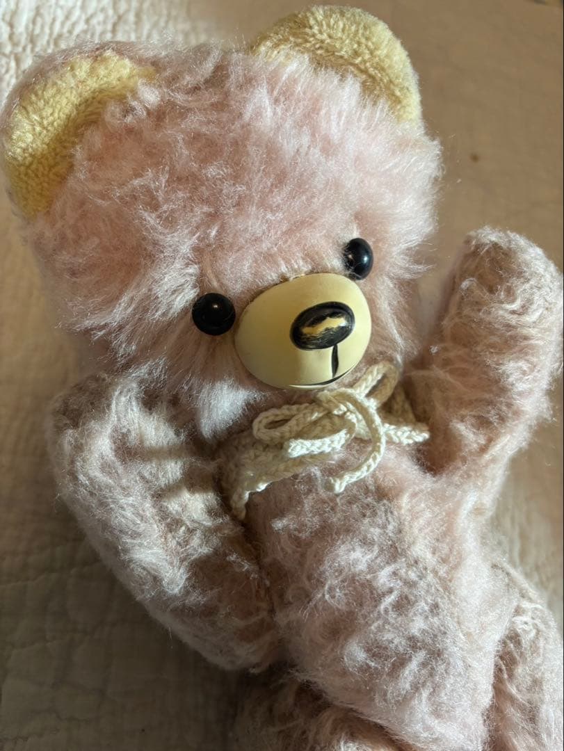 DDRベア ふわもこ ヴィンテージベア ベルリンベア 希少ピンク .