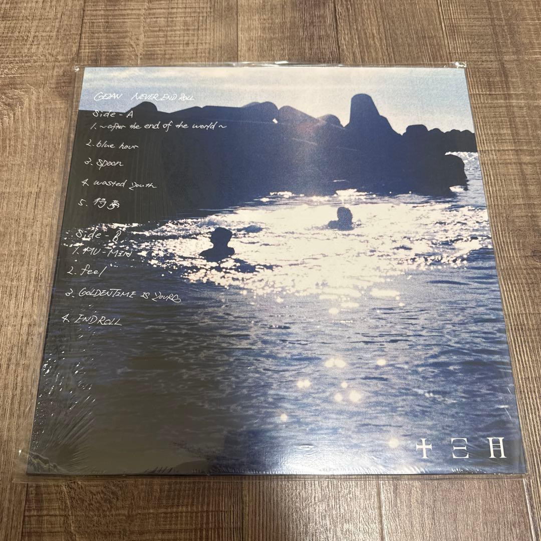 GEZAN NEVER END ROLL クリアブルー　レコード　LP