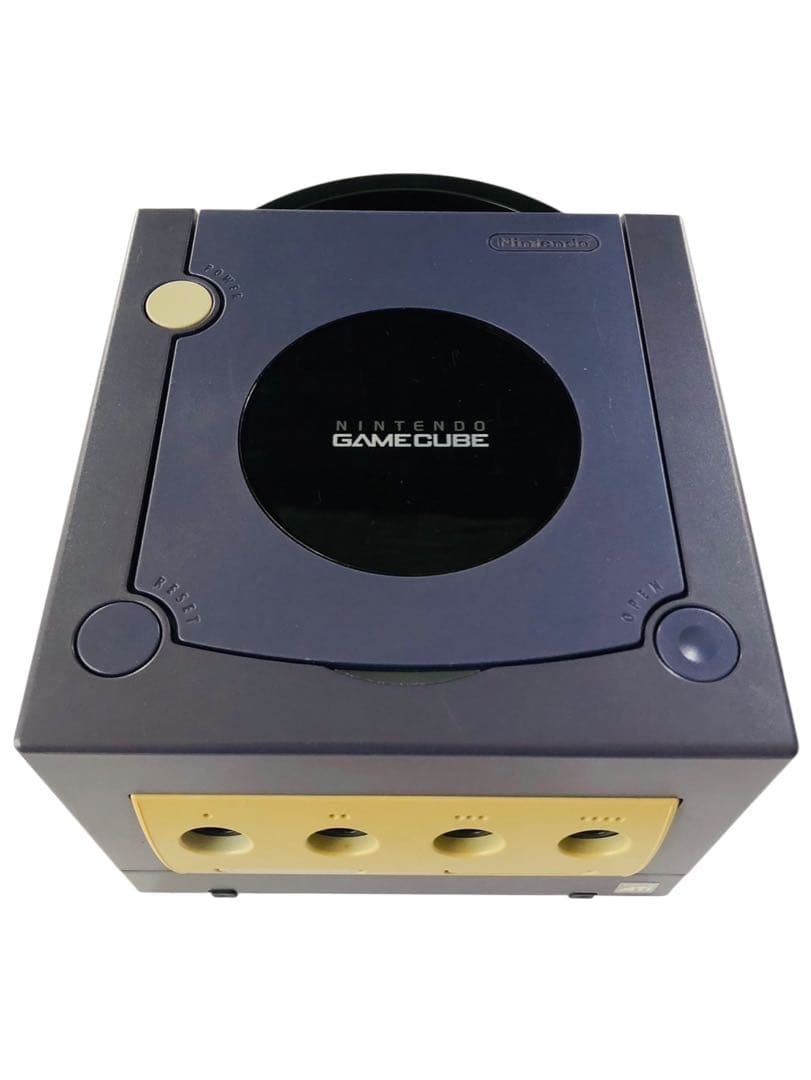 Nintendo GameCube 本体 紫 コントローラー2個付き