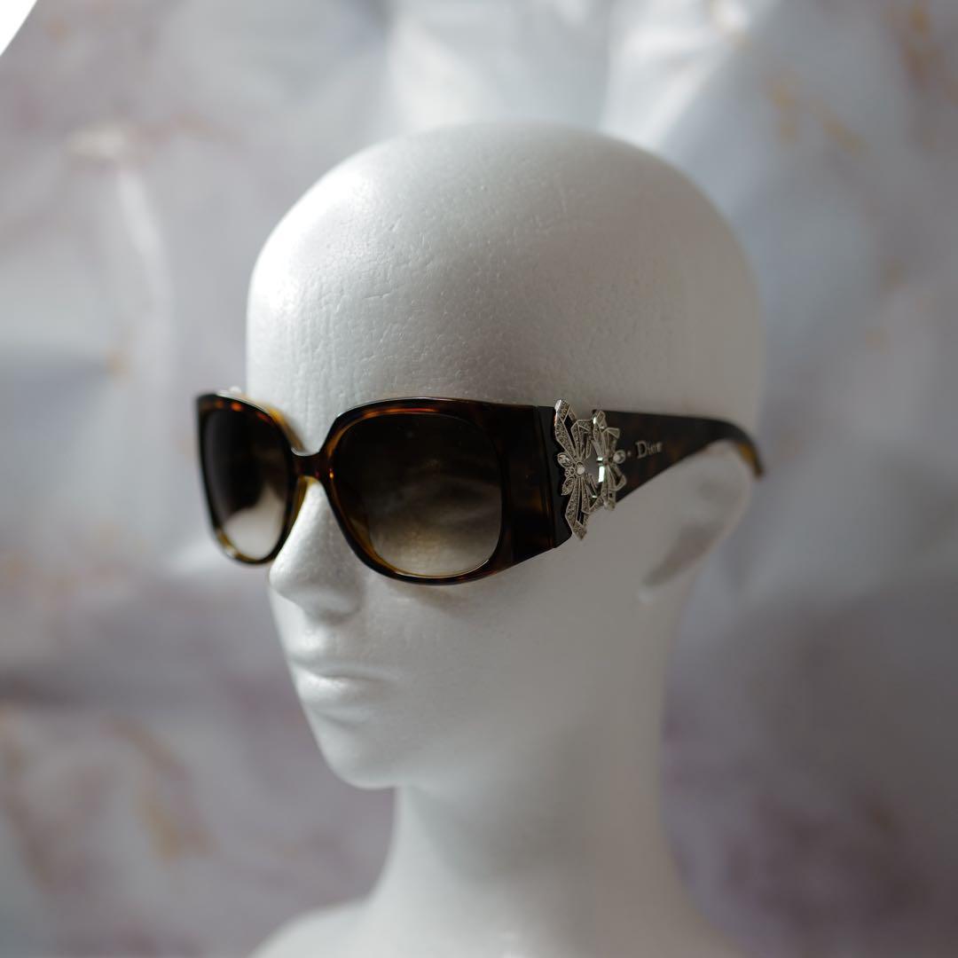 dior ディオール バタフライ ラインストーン Y2K サングラス ケース付き