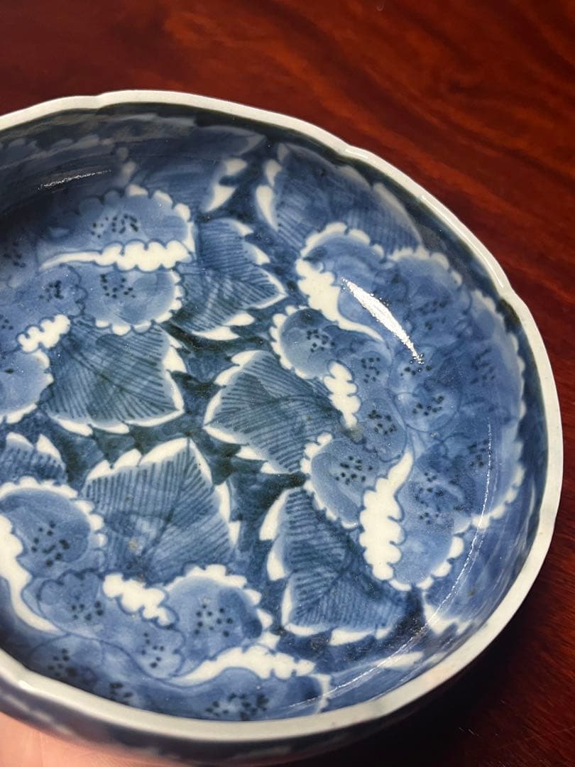古伊万里　総牡丹　無傷完品　膾皿　牡丹　草花　膾皿　ぼたん　なます